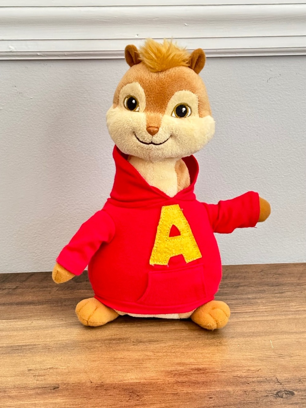 TY Beanie Babies Baby Alvin & the Chipmunks Red Plush Stuffed 9" Animal Toy 2010